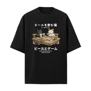 Camiseta Oversized Bar de Gatos