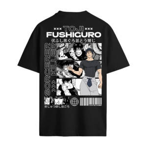 Camiseta Oversized Toji Fushiguro de Jujutsu Kaisen