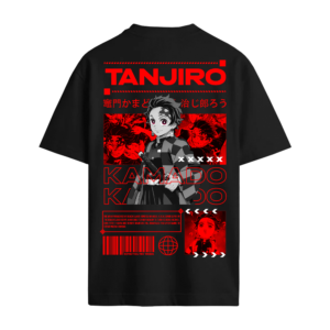 Camiseta Oversized Tanjiro de Demon Slayer