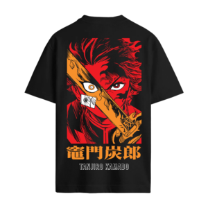 Camiseta Oversized Tanjiro Kamado de Kimetsu no Yaiba