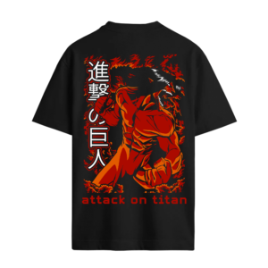 Camiseta Oversized Attack on Titan